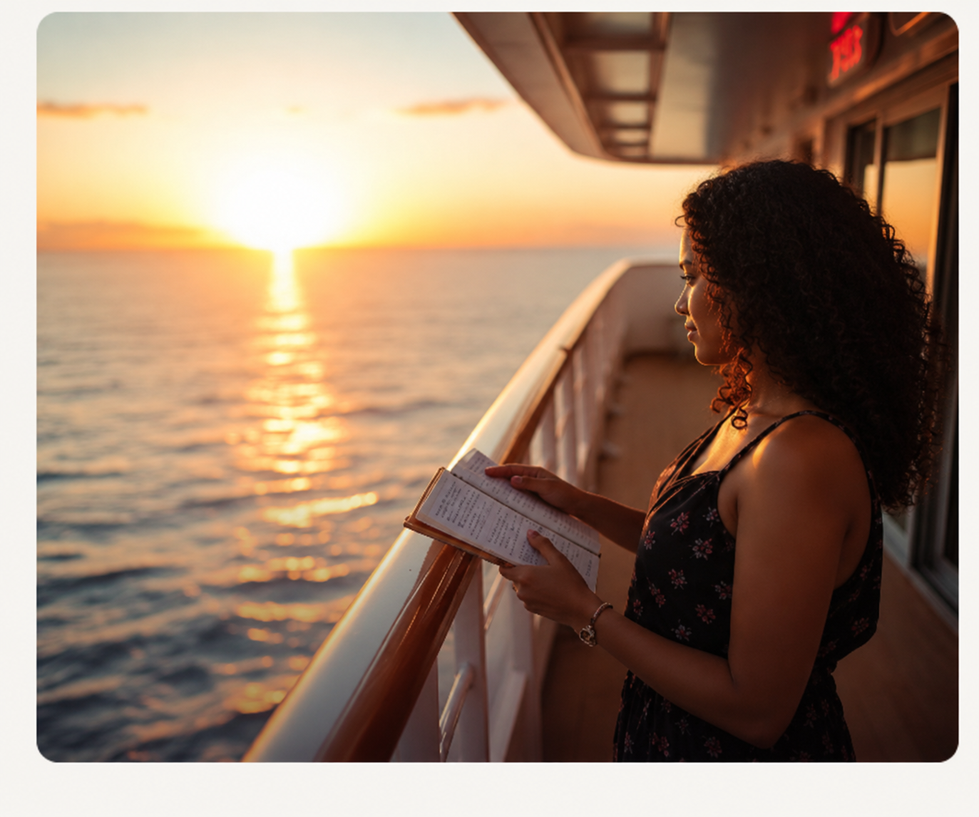 Journaling by the ocean